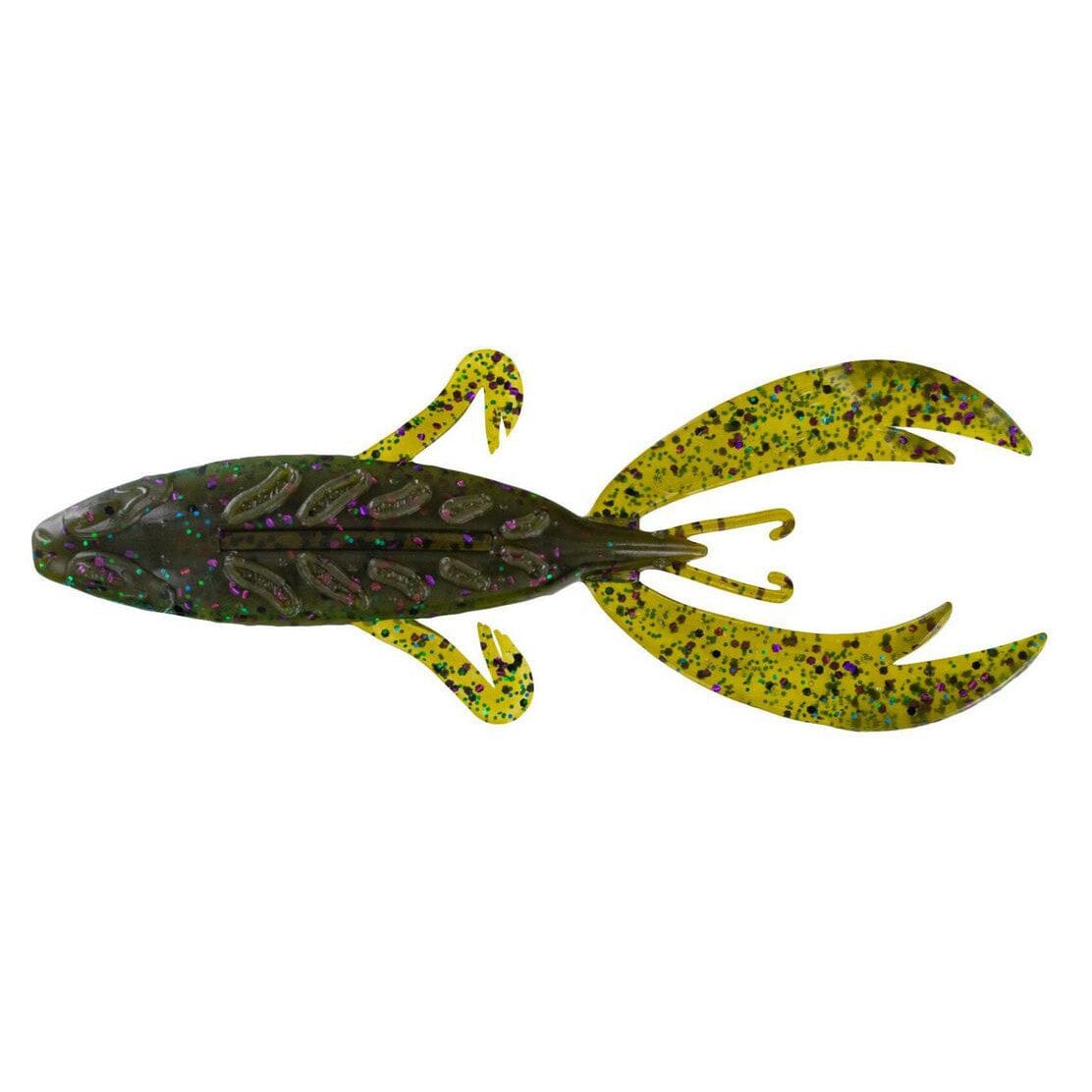 Big Bite Baits Fighting Frog-4" 7pk-Candy Grass-