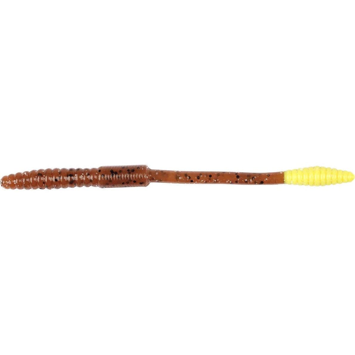 Big Bite Baits Squirrel Tail Worm-Pumpkin Chart-6" 10pk-