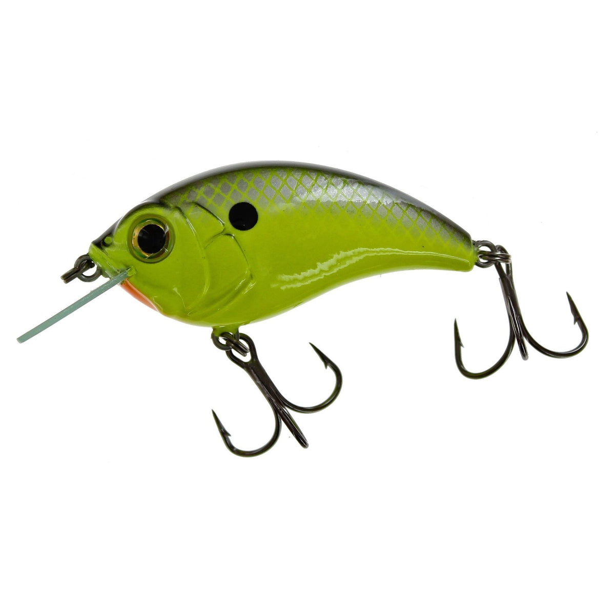 Bill Lewis Sb-57 Squarebill Crankbait Chartreuse Shiner 
