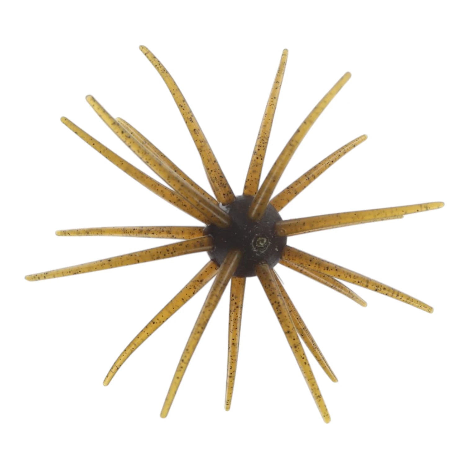 Burtek Tackle Jerkin Urchin 25mm, a brown and olive speckled thermoplastic elastomer fishing lure.