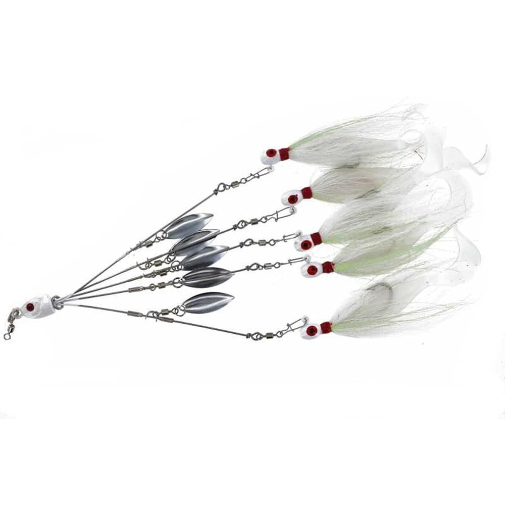 Captain Mack Mini Mack Bucktail With Blades Umbrella Rig TR5-B-WCH
