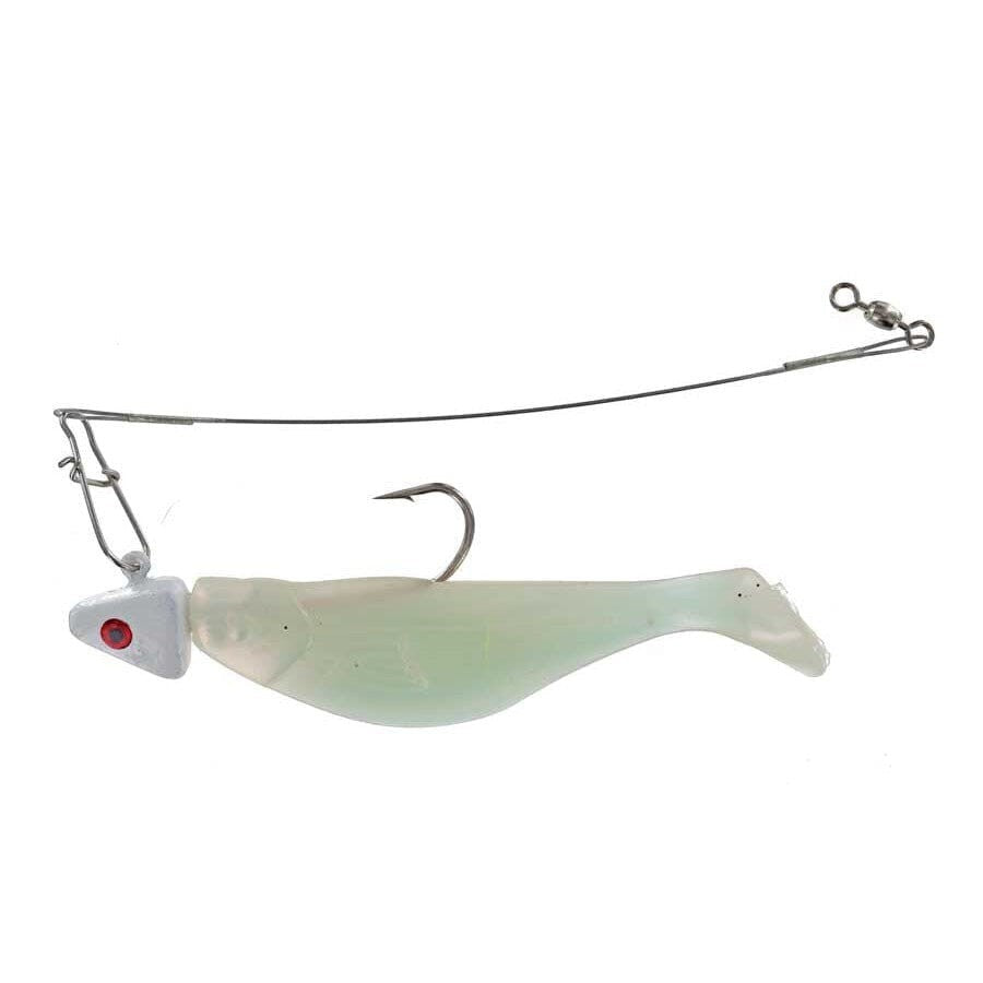 Captain Mack Trolling Umbrella Rig Shad Body Rig Replacement Shad Body 4 pack Pearl