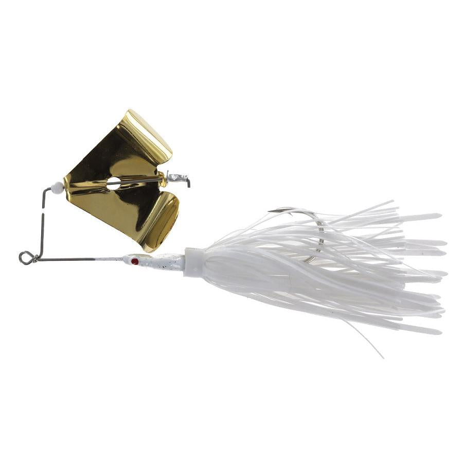 Crock O Gator Head Knocker Buzzbait-White-Gold-1/2oz-