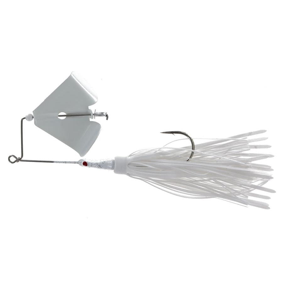 Crock O Gator Head Knocker Buzzbait-White-White-1/2oz-