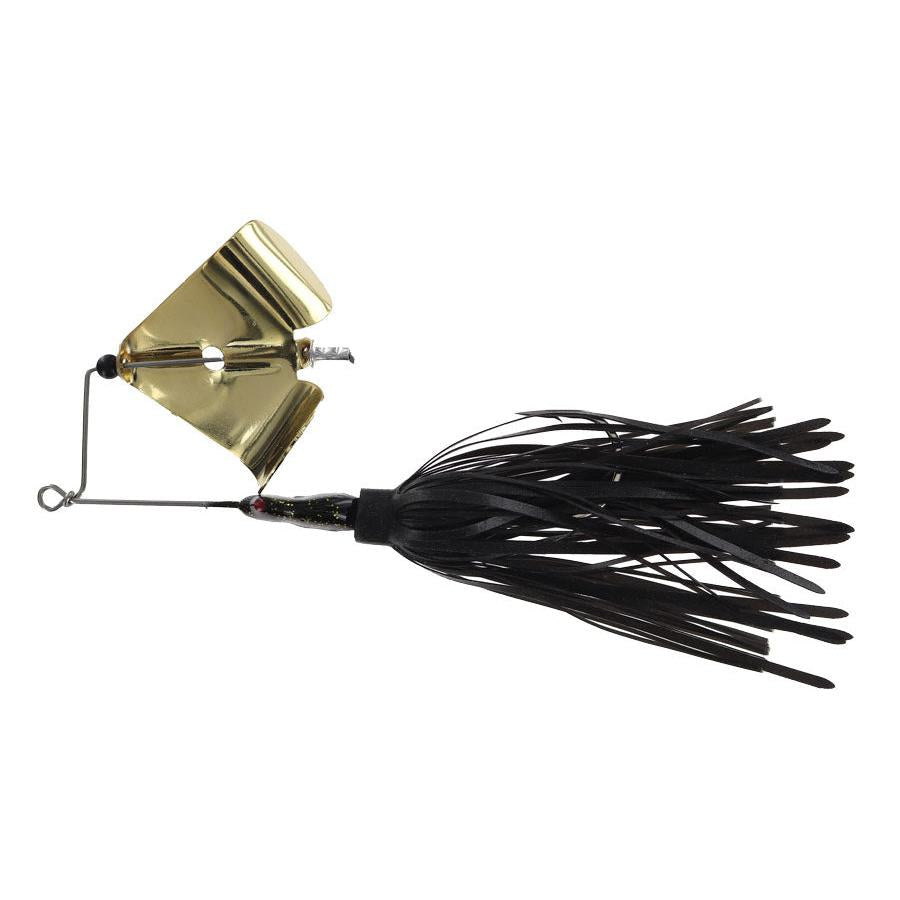 Crock O Gator Head Knocker Buzzbait-Black-Gold-1/2oz-