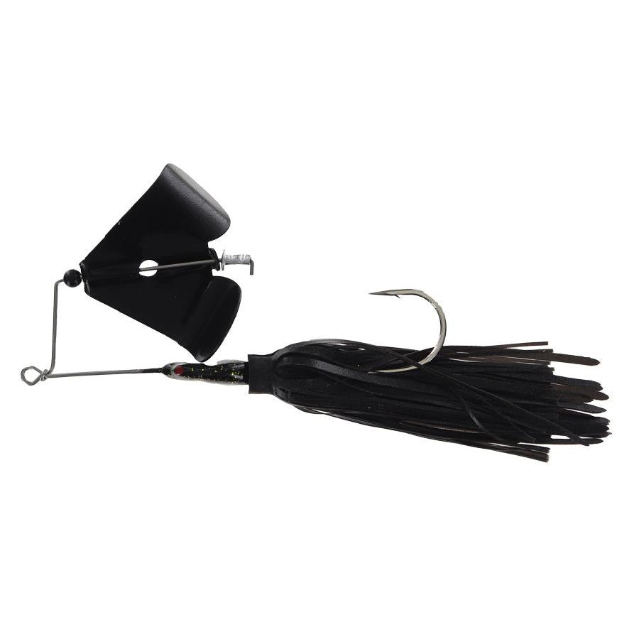 Crock O Gator Head Knocker Buzzbait-Black-Black-1/2oz-