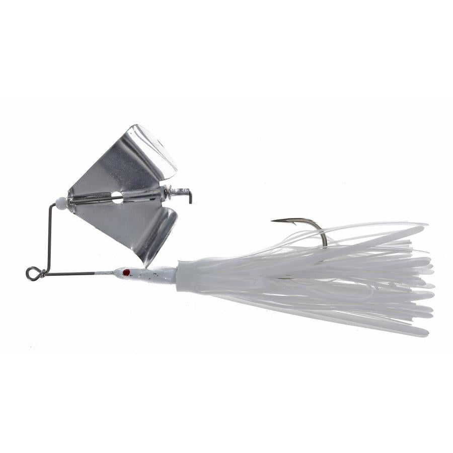 Crock O Gator Head Knocker Buzzbait White-Silver 1/2oz 