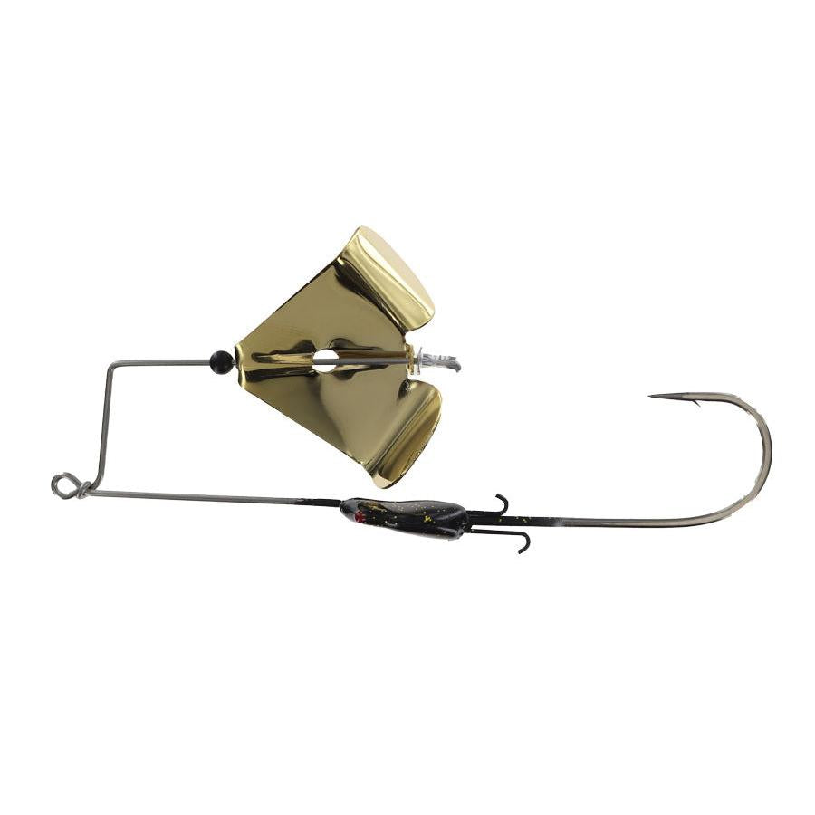 Crock O Gator Head Knocker X Bite Buzzbait-1/2oz-Black-Gold