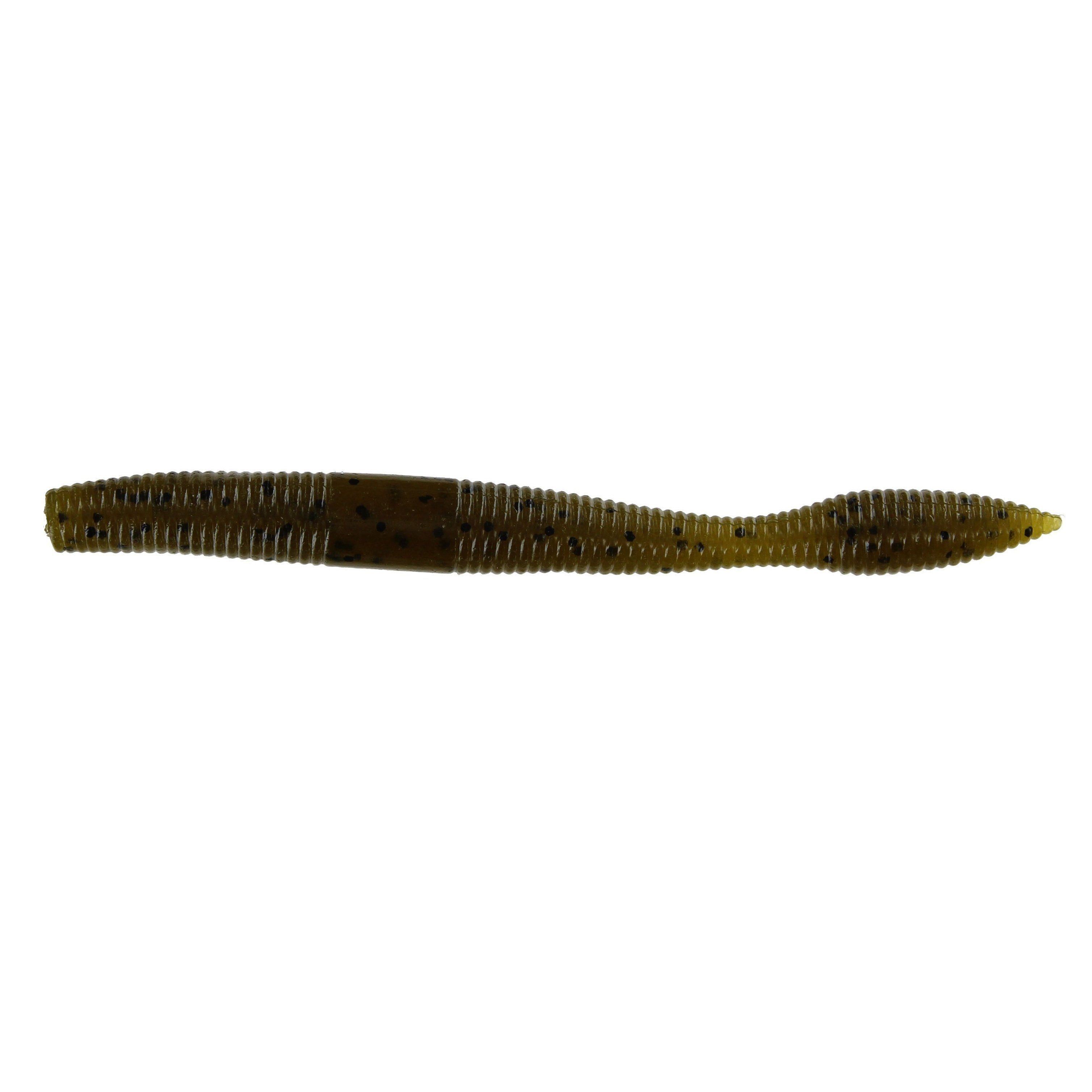 Daiwa Neko Fat Worm-Green Pumpkin Black Flake-4" 10pk-
