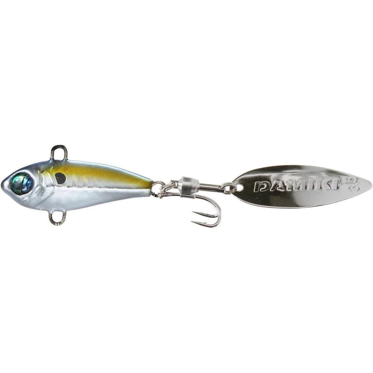 Damiki Axe Blade Tail Spinner Holo Real Shad 3/4oz 
