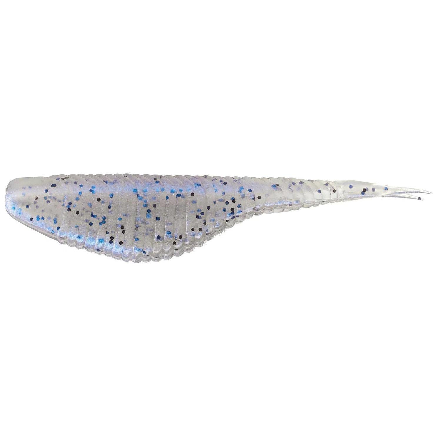Damiki Fat Armor Shad-Pro Blue Black Flake-3.8" 7pk-