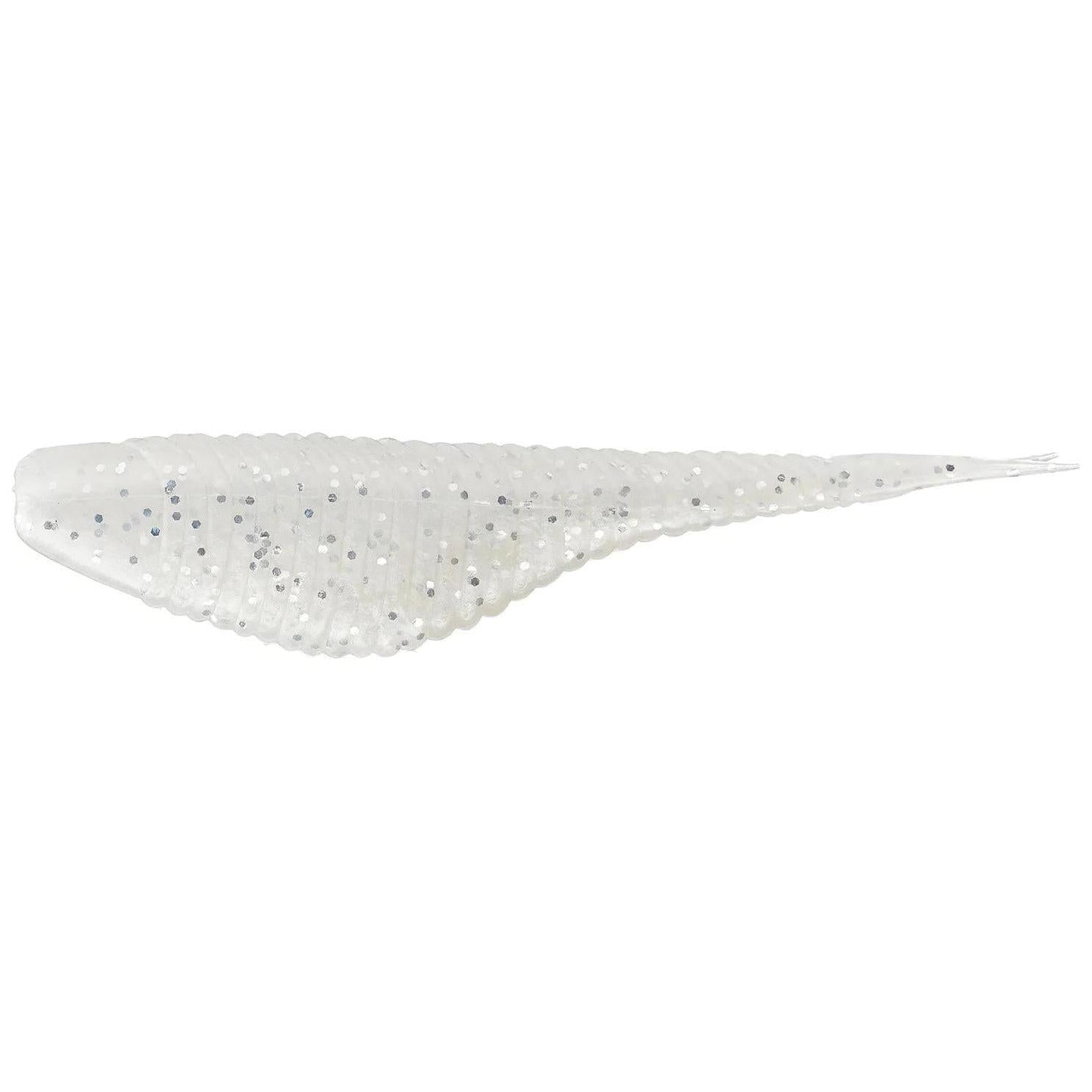 Damiki Fat Armor Shad-White Silver-3.8" 7pk-