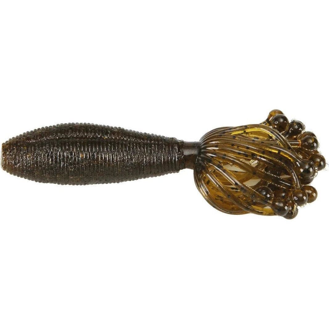 Damiki Hydra Creature Bait 4"-Green Pumpkin Black Flake-