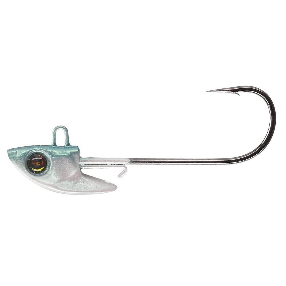 Damiki Rig Jig Heads Green Pearl 1/4 1/0 3pk 