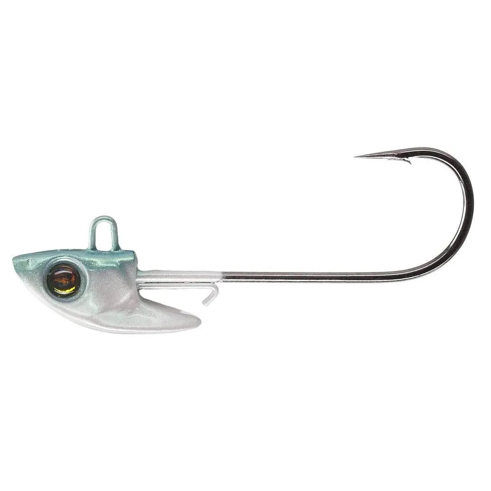Damiki Rig Jig Heads Green Pearl 1/4 1/0 3pk 