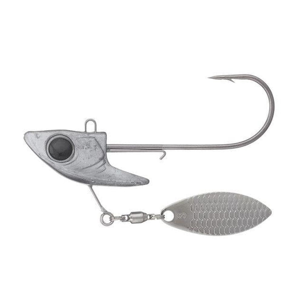 Damiki Rig Underspin Heads Natural Shad 1/2 3/0 2pk 