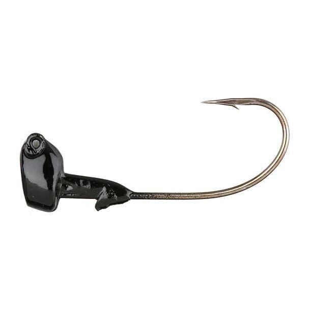 Davis Baits Shakey Head Elite Std 5pk Black 1/4oz 