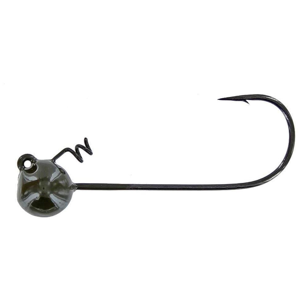 Davis Shaky Head Hbt Screw Lock 4/0 3Pk 1/4 oz Green Pumpkin 