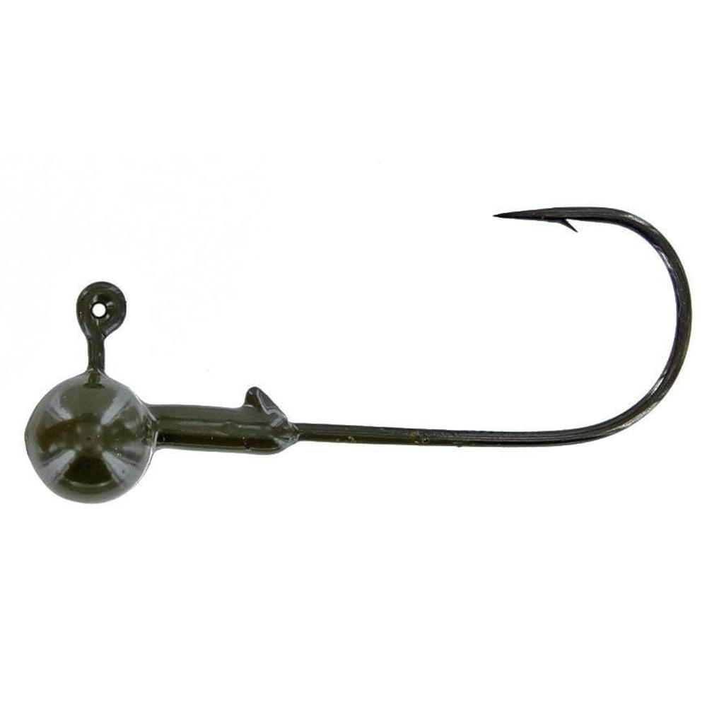 Davis Shaky Head Jighead 5Pk 1/4 oz Green Pumpkin 