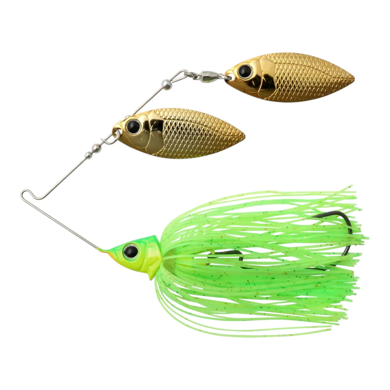 Deps Glide Head Double Willow Spinnerbait Lime Chart #04 