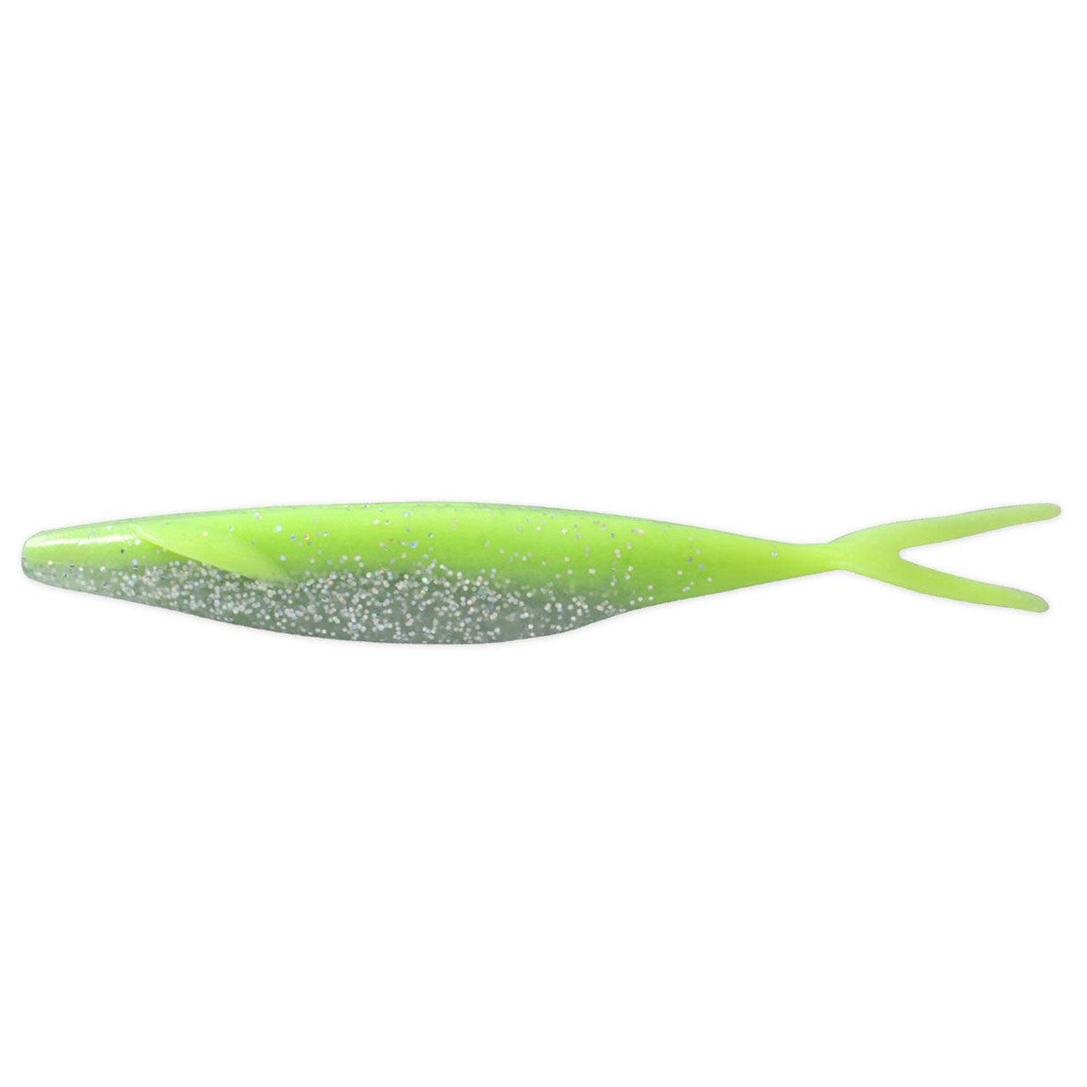 Deps Sakamata Shad 4" 8pk Chartreuse Laser 109 