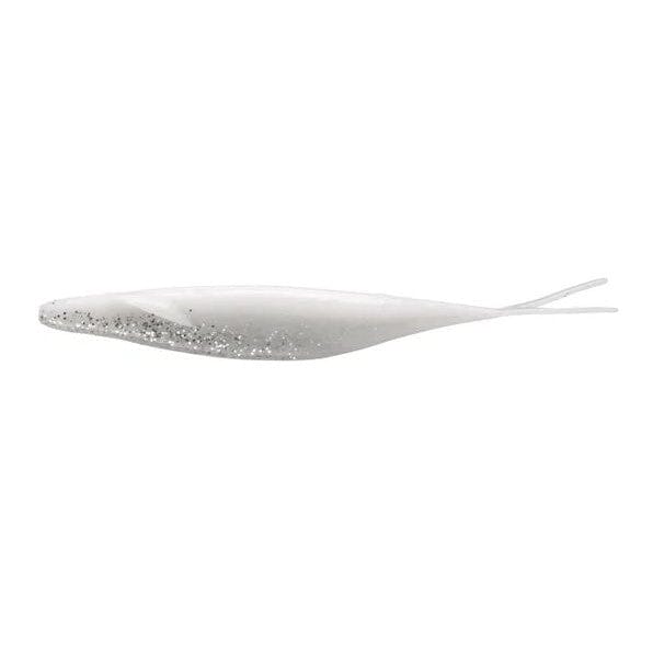 Deps Sakamata Shad 5" 6pk White Clear Silver Flake 31 