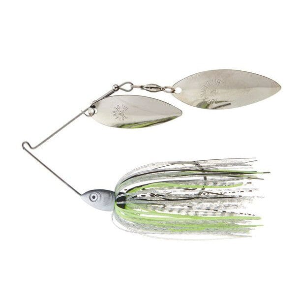 Dirty Jigs Compact Double Willow Spinnerbait Chartreuse Shad 3/8oz 