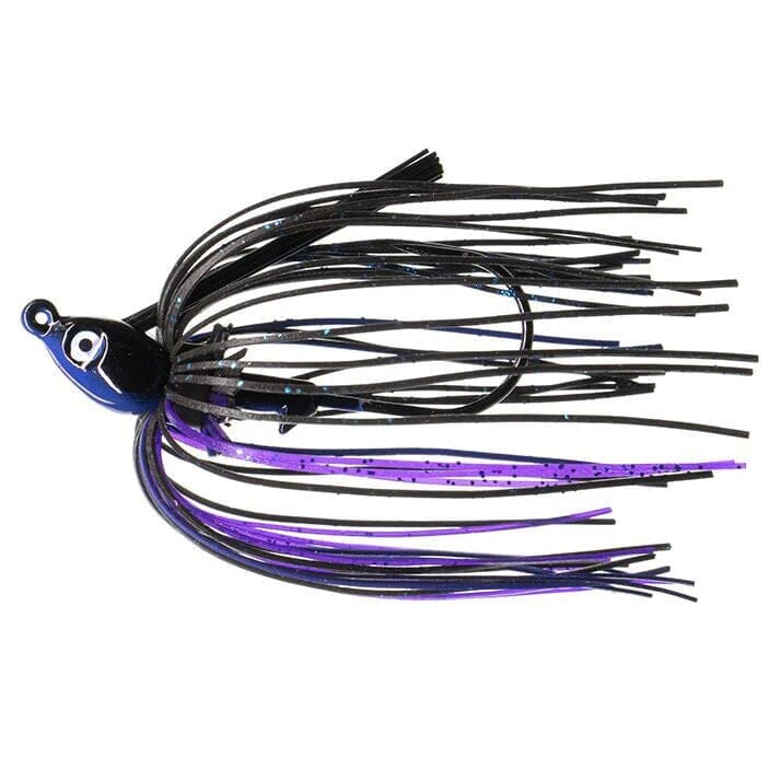 Dirty Jigs Finesse Swim Jig Black Blue Purple 1/4 oz 