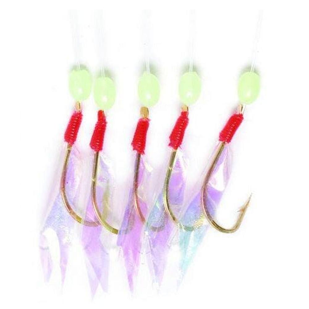 Eagle Claw Lazer Sharp Sabiki Rig White Fish Skin 