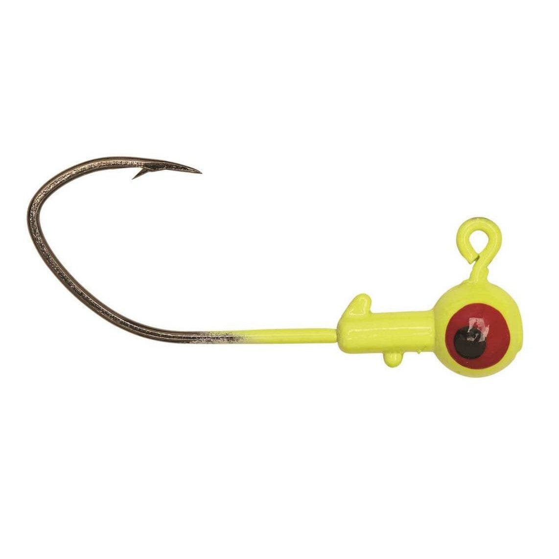 Eagle Claw Pro-V Ball Jighead-Chartreuse-1/16oz-