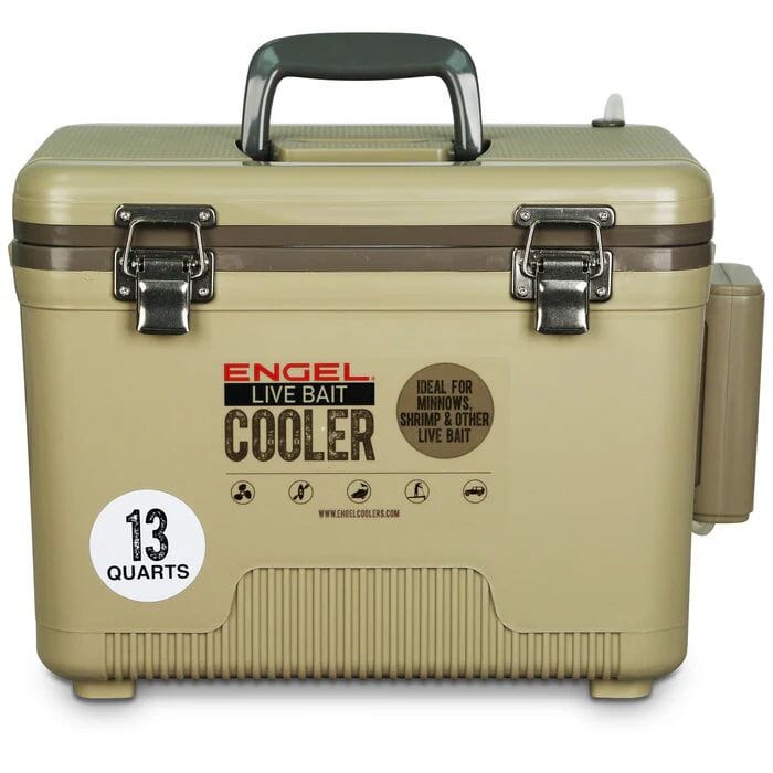 Engel 13 Quart Live Bait Pro Cooler Tan 