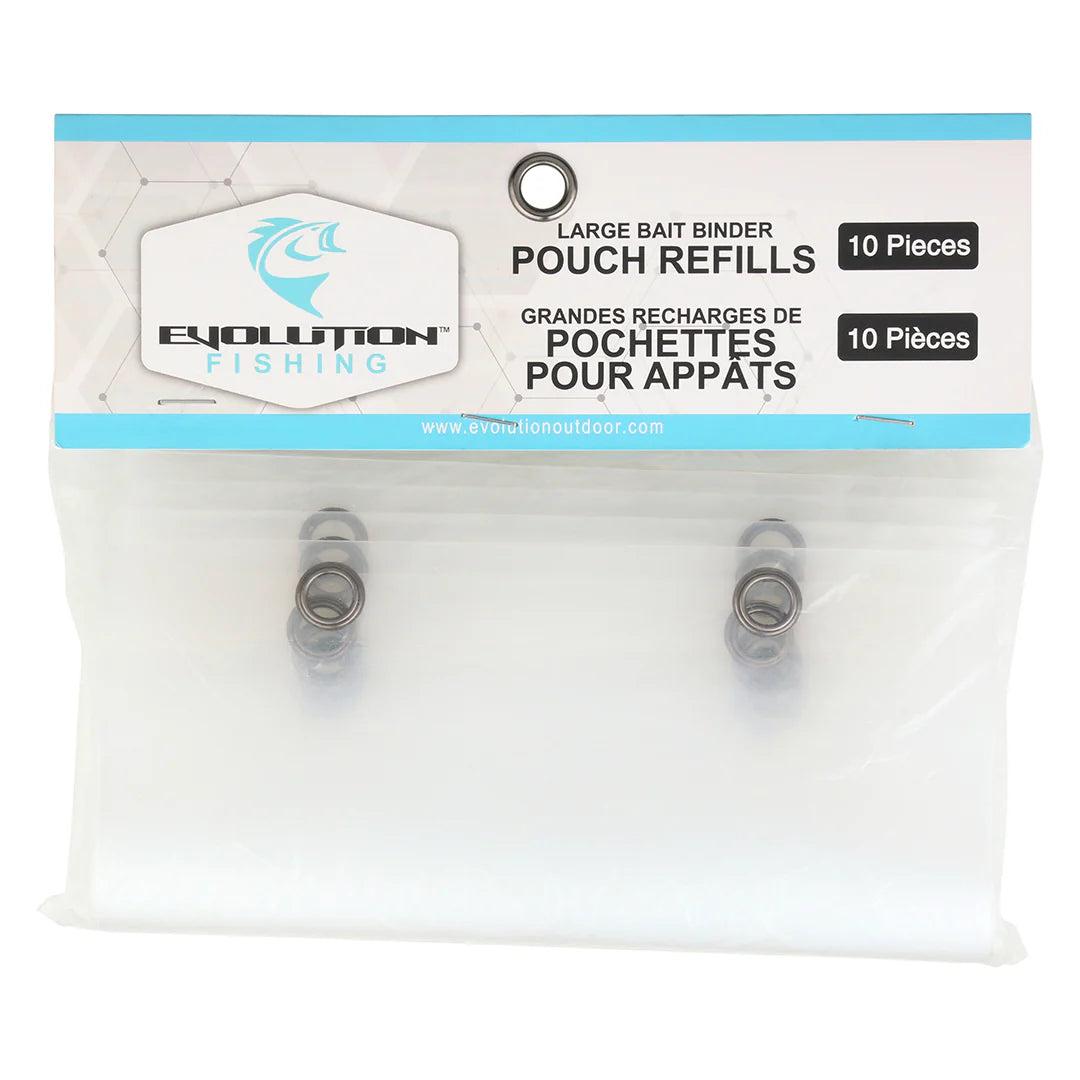 Evolution Fishing Rigger Bait Binder-Pouch Refill Bags 10pk-