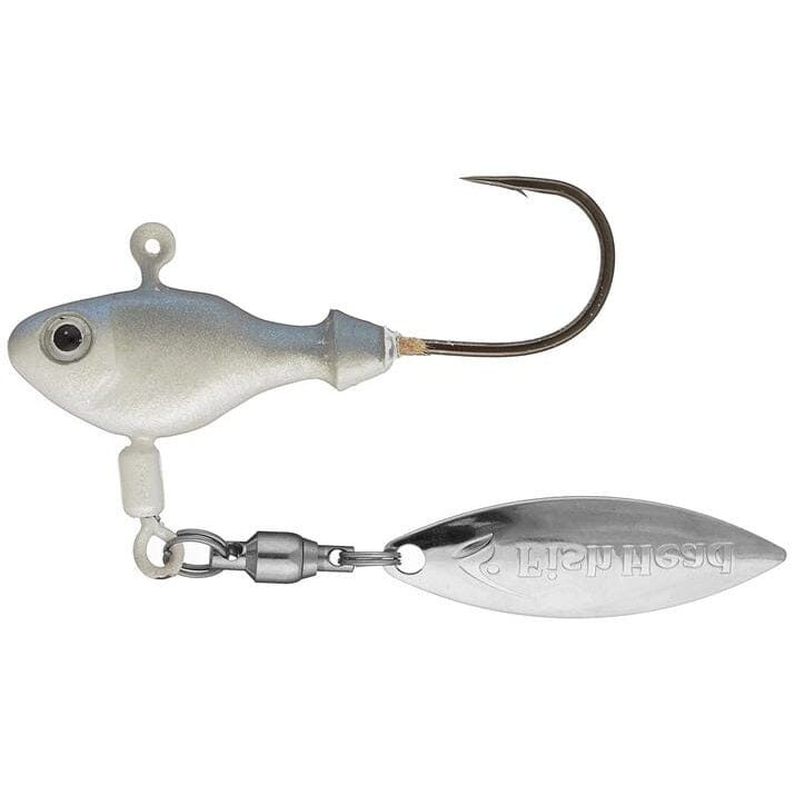 Fish Head Finesse Spin-1/4 oz 2/0-Albino-