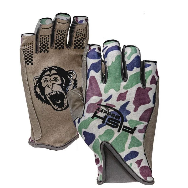 Fish Monkey Pro 365 Glove Old School Camo Beige S 