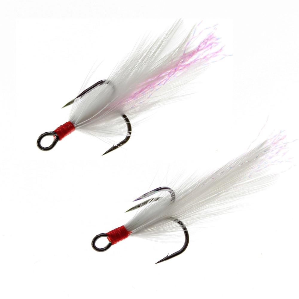 Gamakatsu Black Feathered Treble Hook 2Pk 