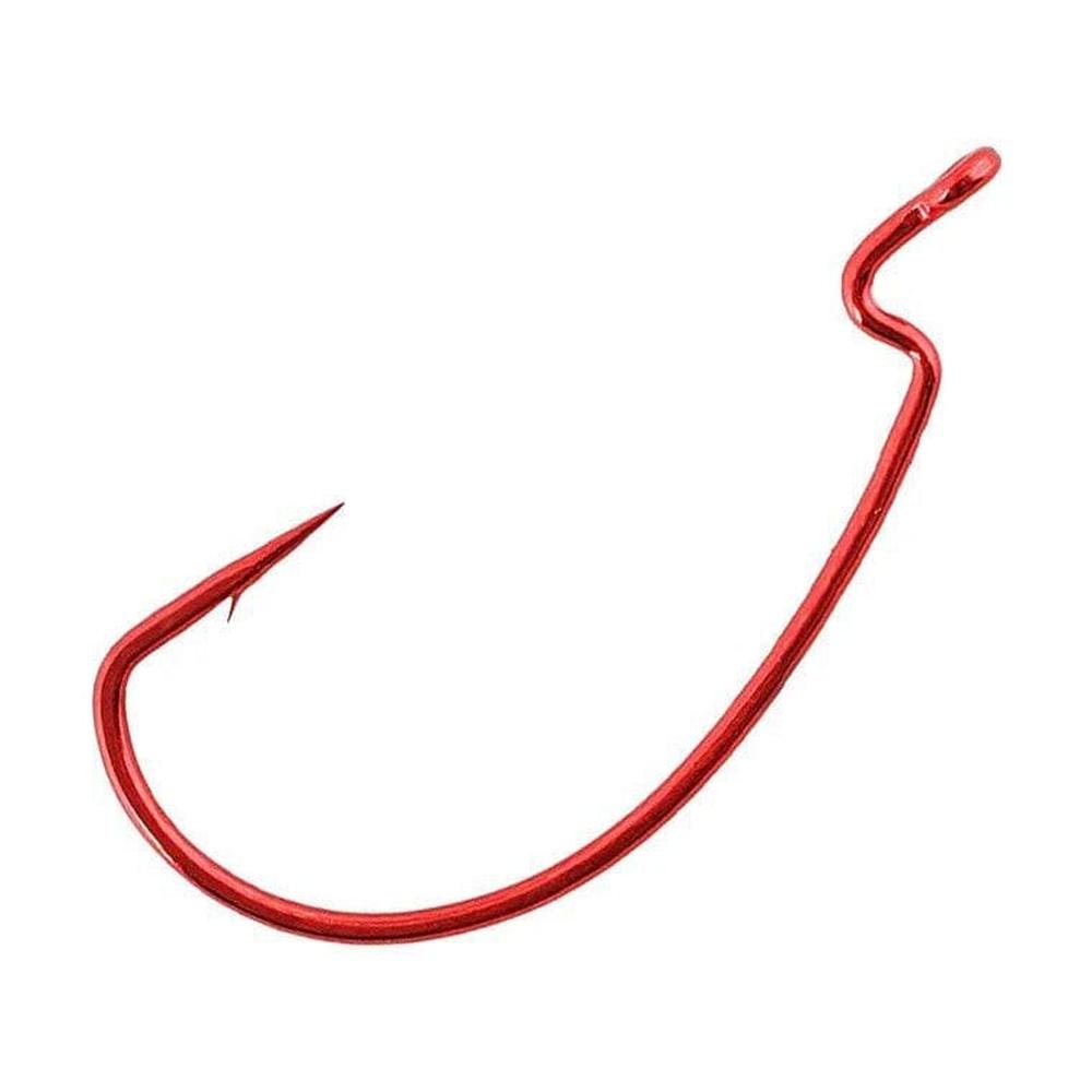 Gamakatsu SuperLine Offset EWG Hooks Red 