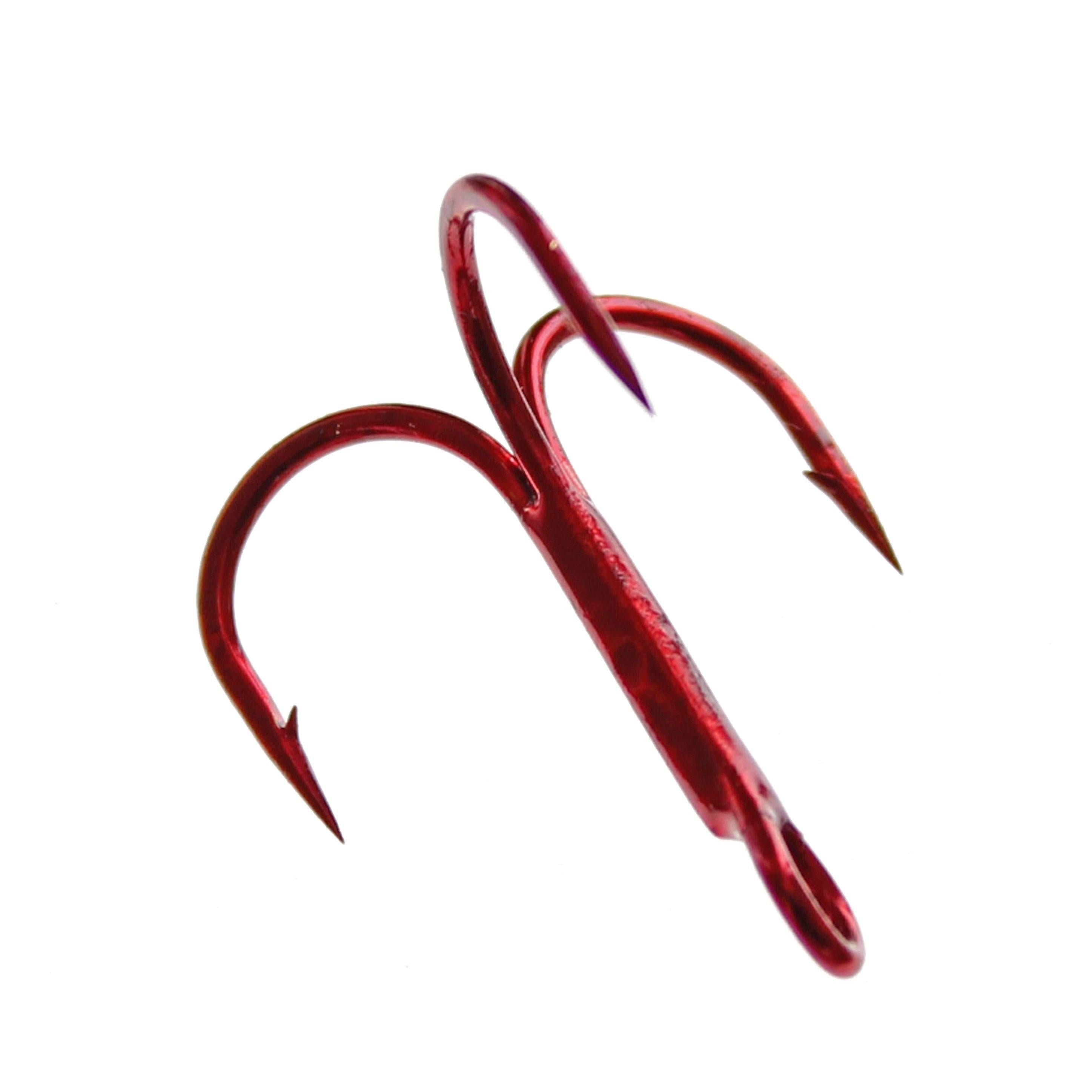 Gamakatsu Treble Round Bend Hook Red-