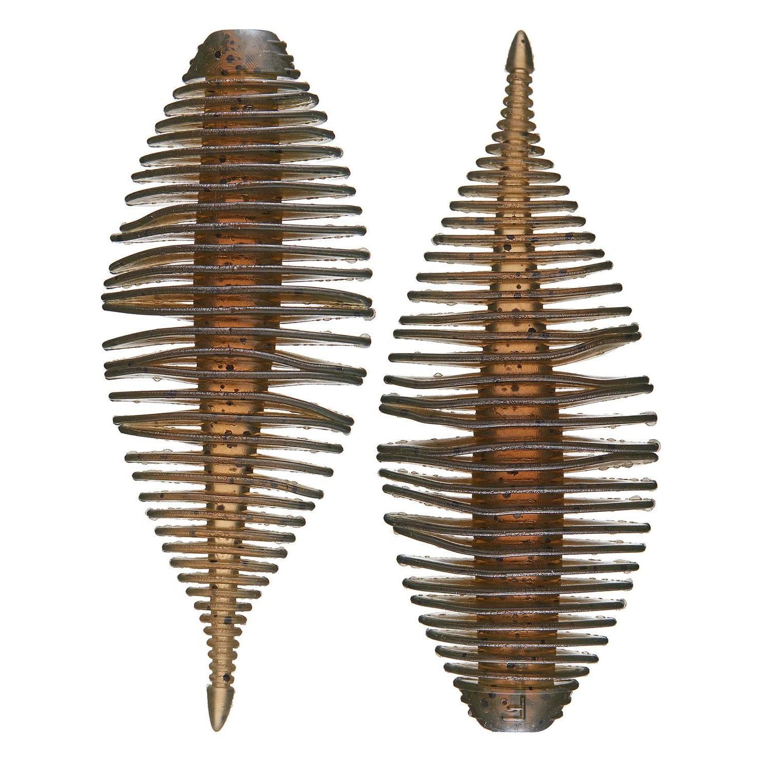 Geecrack Bellows Gill Floating Elastomer-Green Pumpkin-3.8" 3pk-