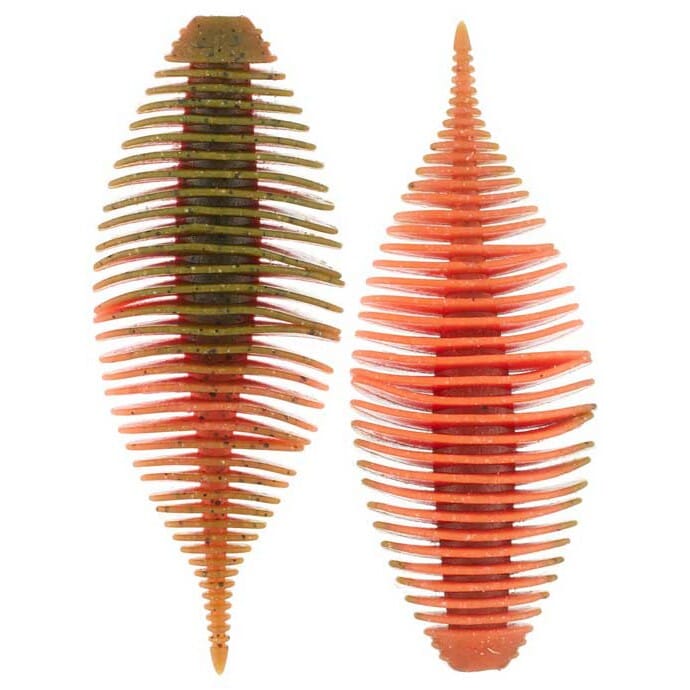 Geecrack Bellows Gill-Green Pumpkin Bite Orange-2.8" 6pk-