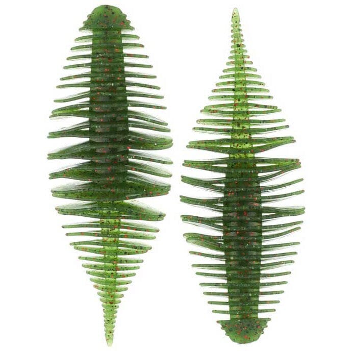 Geecrack Bellows Gill-Watermelon Red Flake-3.8" 5pk-