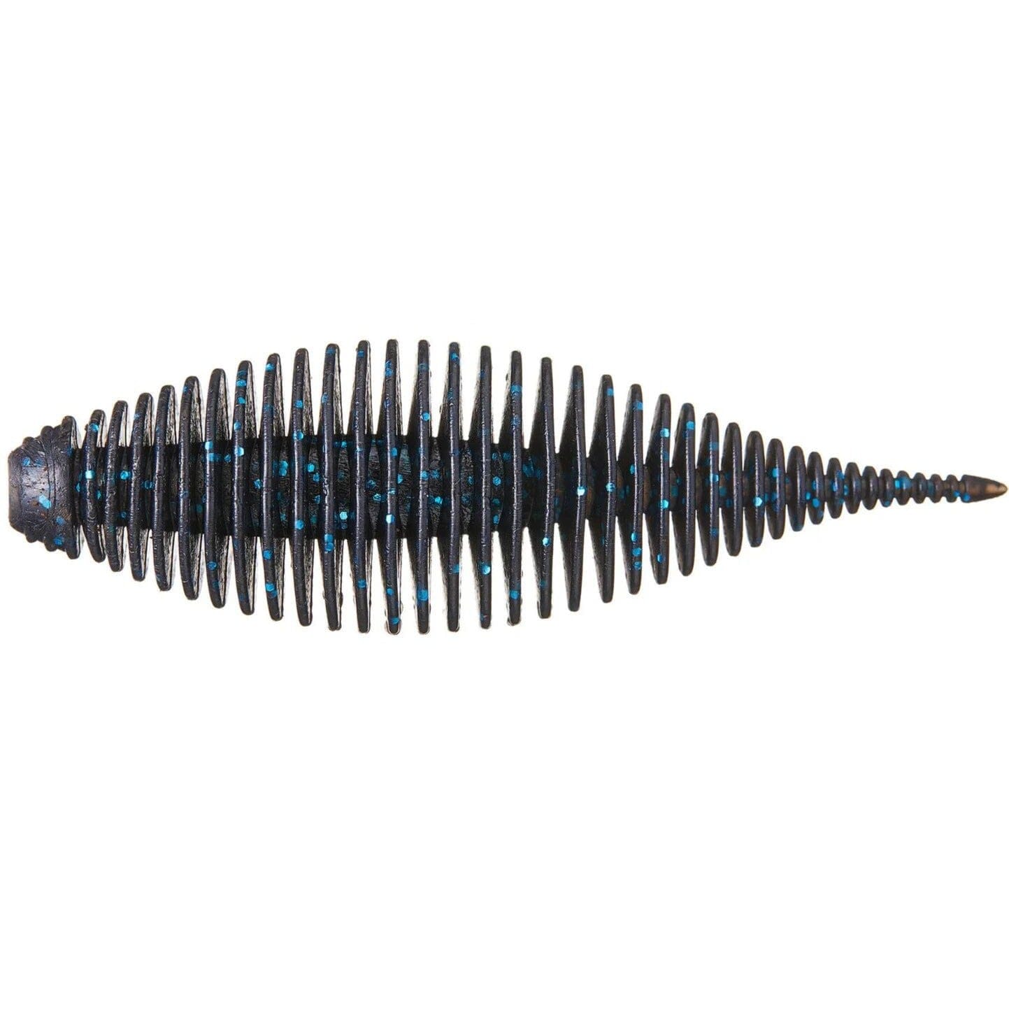 Geecrack Bellows Shad Floating Elastomer Black & Blue 3.8" 3pk 