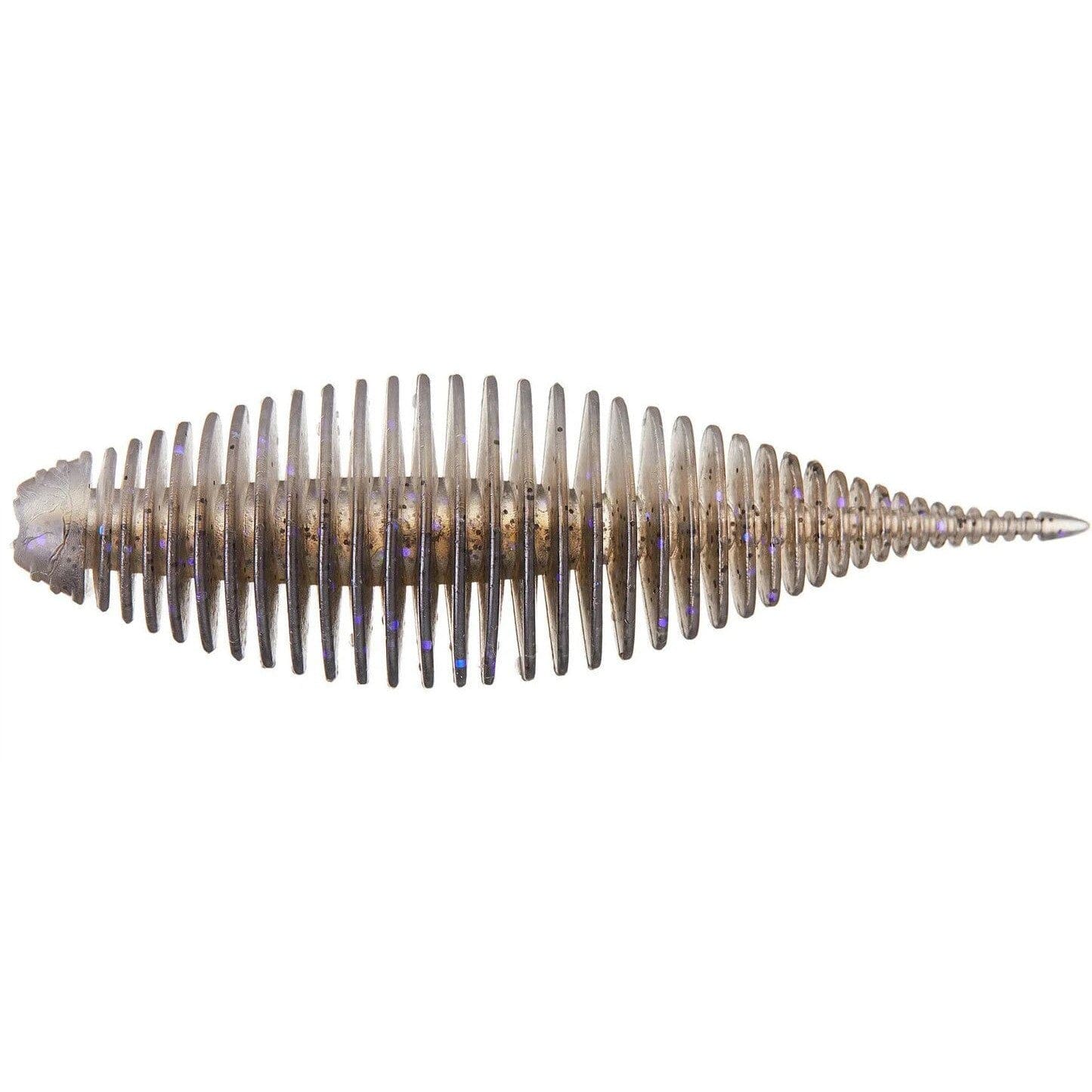 Geecrack Bellows Shad Floating Elastomer-Electric Shad-3.8" 3pk-