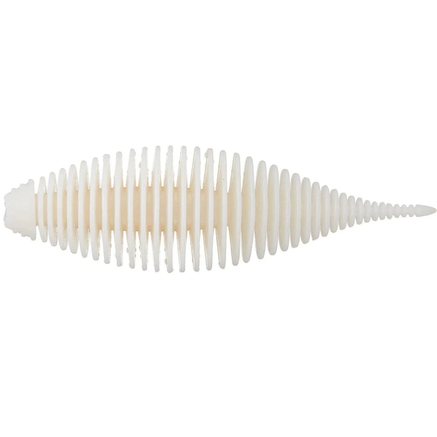 Geecrack Bellows Shad Floating Elastomer-White-3.8" 3pk-