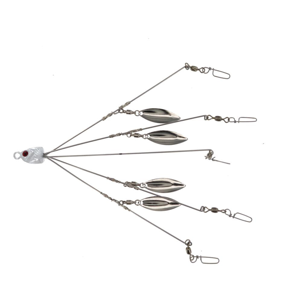 Georgia Blade A-Rig 6" 4 Nickel Blade 5-Wire 5-Hook 