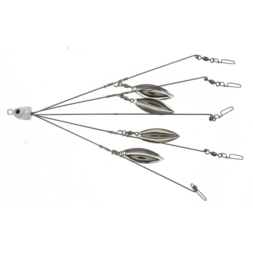 Georgia Blade A-Rig 8" 4 Nickel Blades 5-Wire 5-Hook 