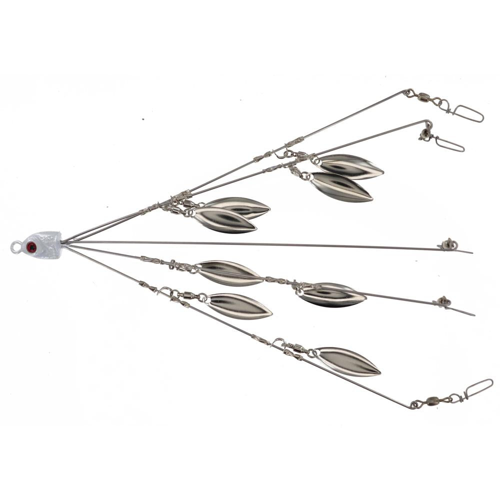 Georgia Blade A-Rig 8" 8 Nickel Blades 5-Wire 5-Hook 