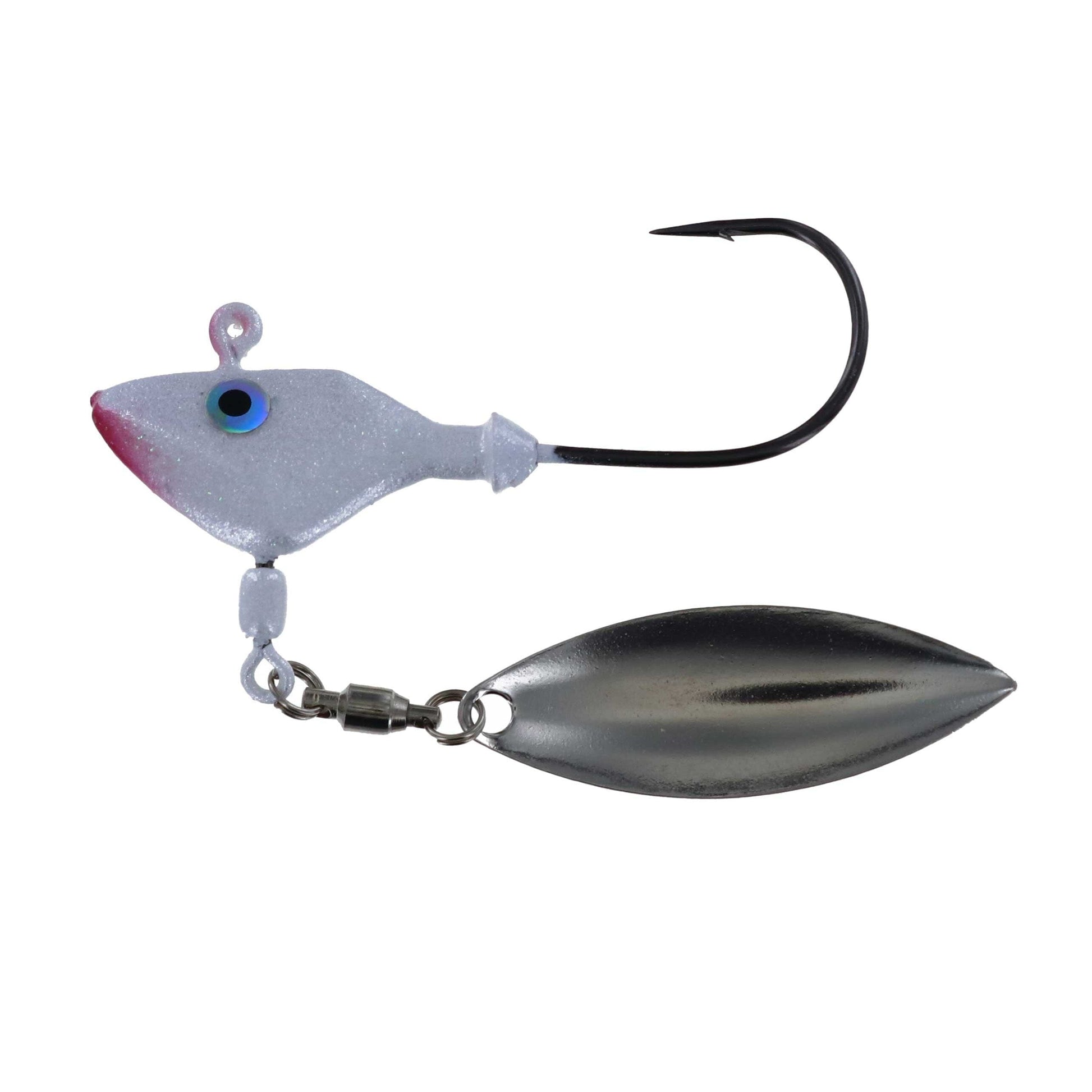 Georgia Blade Underspin-Pearl Red Nose Nickel-1/4 oz-