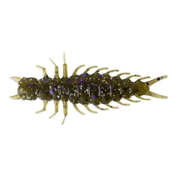 Great Lakes Finesse 2.4" Juicy Hellgramite-Green Pumpkin Purple-