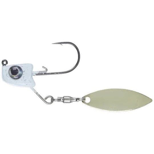 Great Lakes Finesse Sneaky Underspin White Shad Gold 5/16oz 1/0 
