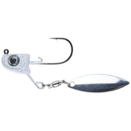 Great Lakes Finesse Sneaky Underspin White Shad Silver 5/16oz 1/0 